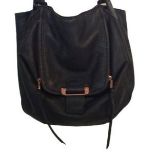 Kooba "Zoey" Leather Shoulder Bag ~ Midnight Blue ~ Like New - Great Bag